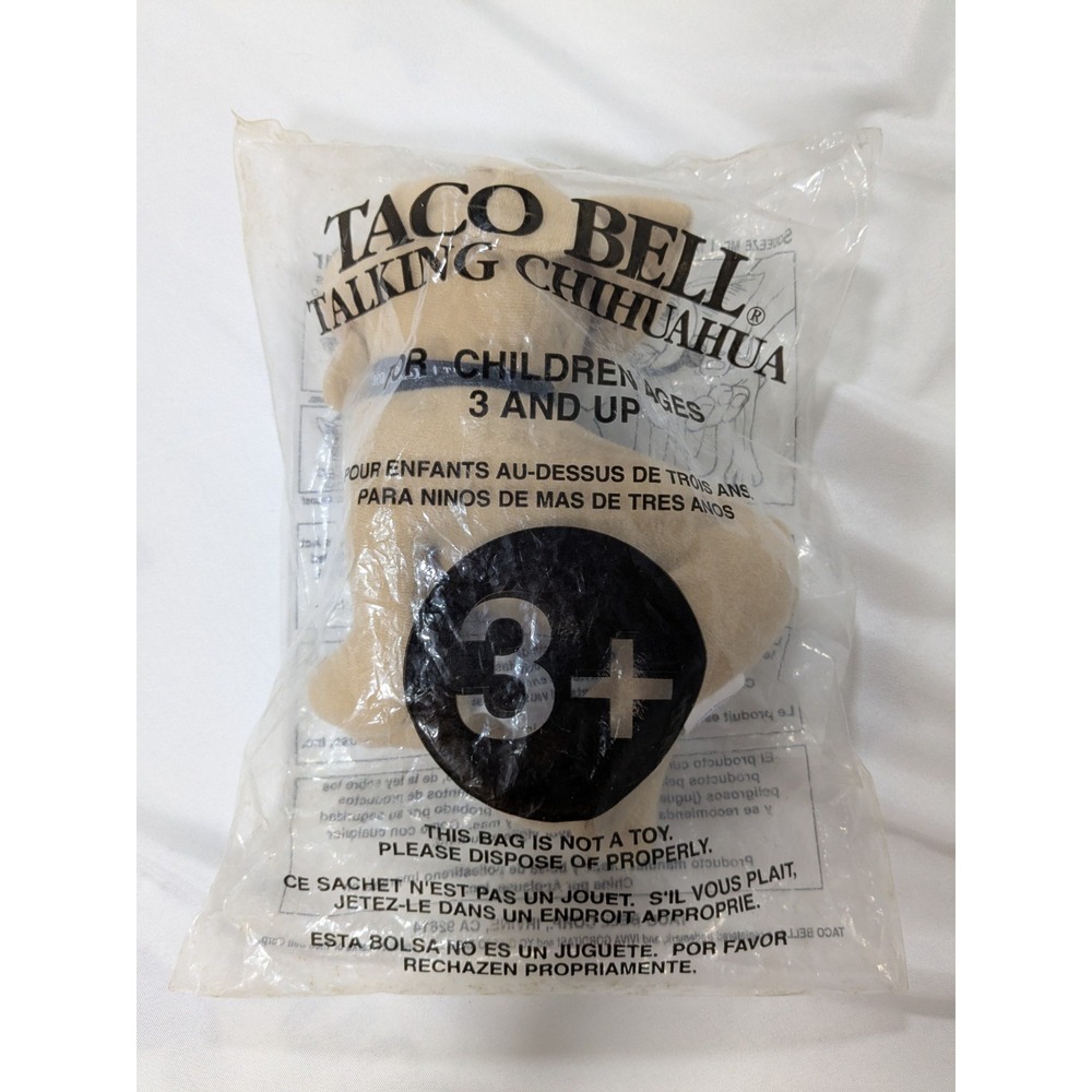 Taco Bell Talking‎ Chihuahua Plush - Sound Does Not Work